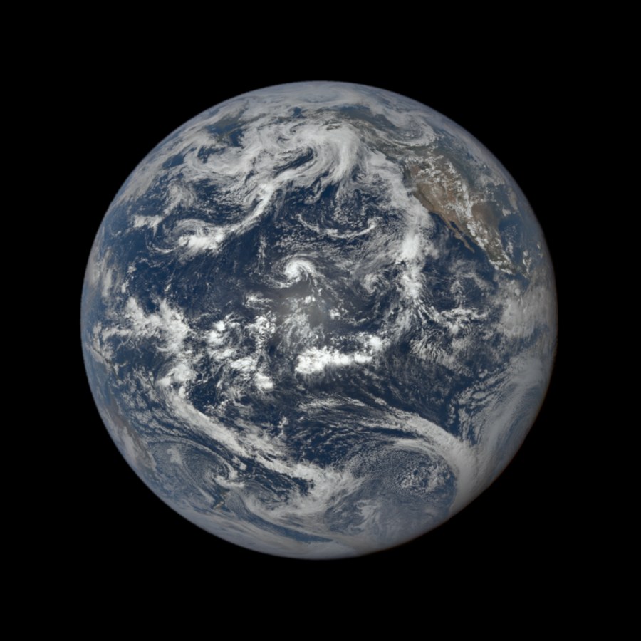 Full-disk natural-color image of Earth